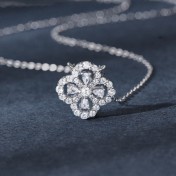 LMZJ059-Moissanite 925 silver necklace