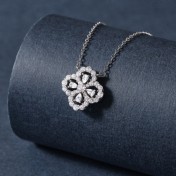 LMZJ059-Moissanite 925 silver necklace