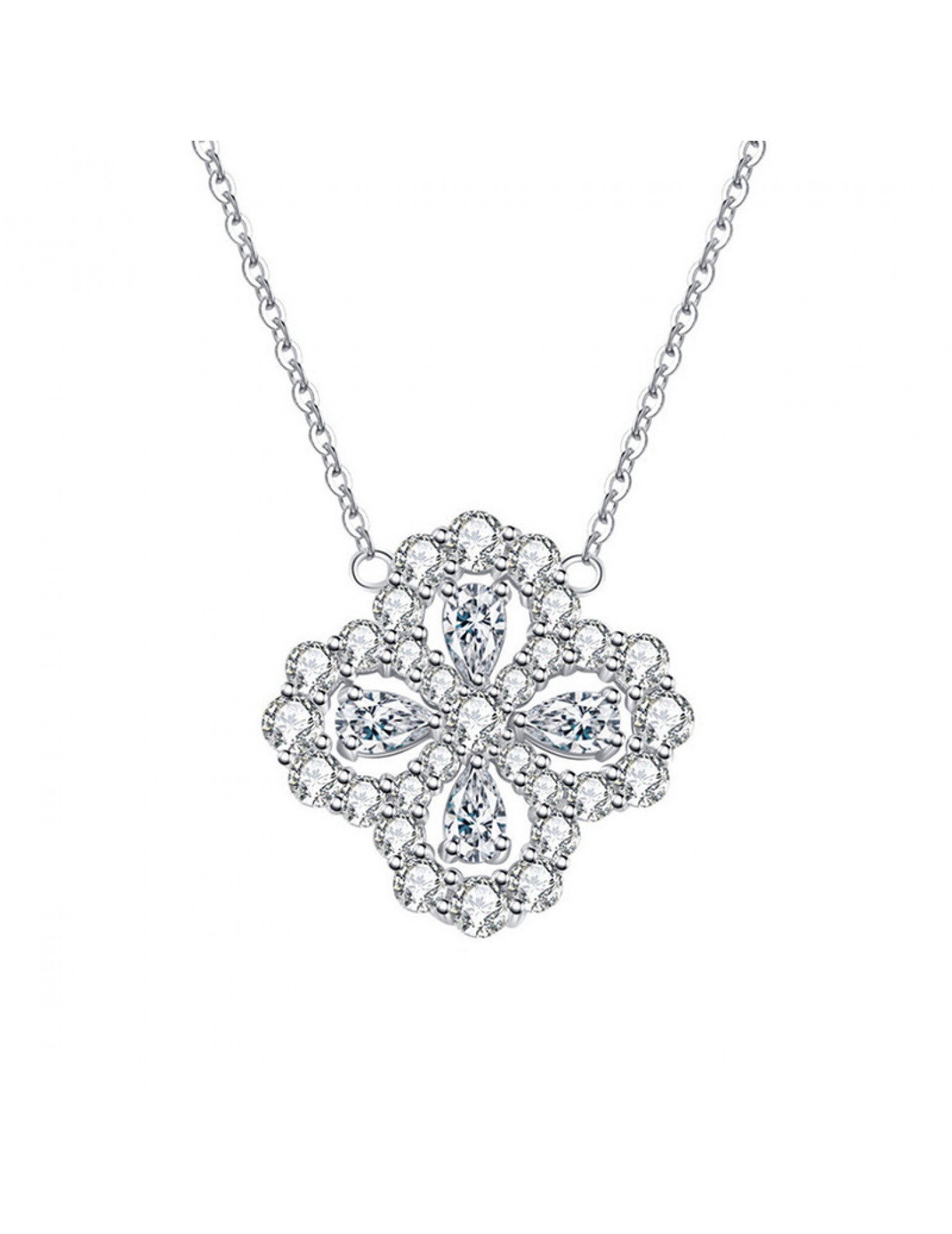 LMZJ059-Moissanite 925 silver necklace
