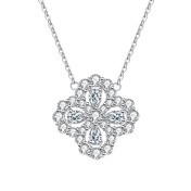 LMZJ059-Moissanite 925 silver necklace