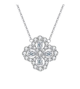 LMZJ059-Moissanite 925 silver necklace
