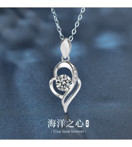 LMZJ071-莫桑鑽925銀項鍊