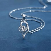 LMZJ071-莫桑鑽925銀項鍊