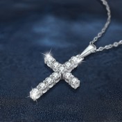 LMZJ072-莫桑鑽925銀項鍊