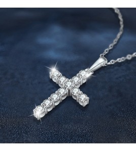 LMZJ072-莫桑鑽925銀項鍊