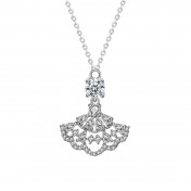 LMZJ075-莫桑鑽925銀項鍊