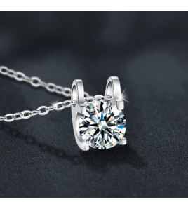 LMZJ076-莫桑鑽1克拉莫桑鑽項鍊