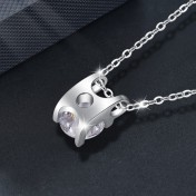 LMZJ076-莫桑鑽1克拉莫桑鑽項鍊