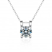 LMZJ076-莫桑鑽1克拉莫桑鑽項鍊