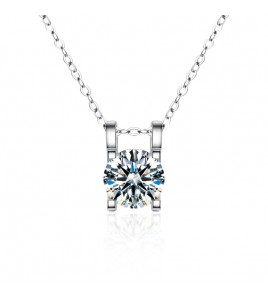 LMZJ076-莫桑鑽1克拉莫桑鑽項鍊