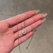 LMZJ077-莫桑鑽925銀項鍊