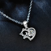 LMZJ078-莫桑鑽925銀項鍊