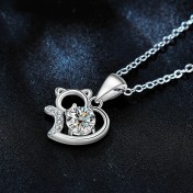 LMZJ078-莫桑鑽925銀項鍊