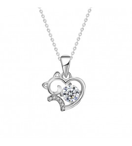 LMZJ078-莫桑鑽925銀項鍊