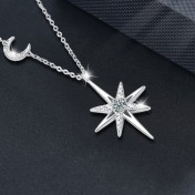 LMZJ080-莫桑鑽10分莫桑鑽（3mm）項鍊