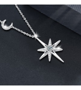 LMZJ080-莫桑鑽10分莫桑鑽（3mm）項鍊