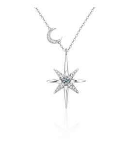 LMZJ080-莫桑鑽10分莫桑鑽（3mm）項鍊