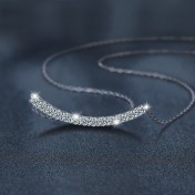 LMZJ082-莫桑鑽1.3克拉莫桑鑽（3mm*13顆）項鍊