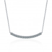 LMZJ082-莫桑鑽1.3克拉莫桑鑽（3mm*13顆）項鍊