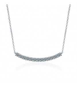 LMZJ082-莫桑鑽1.3克拉莫桑鑽（3mm*13顆）項鍊