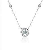 LMZJ083-莫桑鑽925銀項鍊