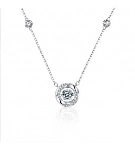 LMZJ083-莫桑鑽925銀項鍊