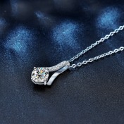 LMZJ084-莫桑鑽925銀項鍊