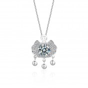 LMZJ085-莫桑鑽925銀項鍊