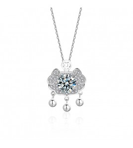 LMZJ085-莫桑鑽925銀項鍊