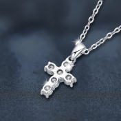 LMZJ086-莫桑鑽925銀項鍊