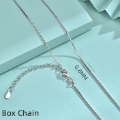 LMZJ087-莫桑鑽40+5cm項鍊