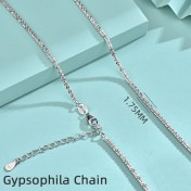 LMZJ087-莫桑鑽40+5cm項鍊