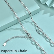 LMZJ087-莫桑鑽40+5cm項鍊