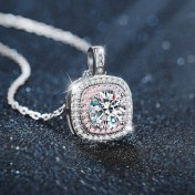 LMZJ088-莫桑鑽925銀項鍊