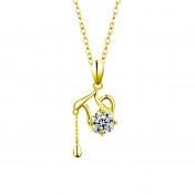 LMZJ089-莫桑鑽1克拉莫桑鑽項鍊