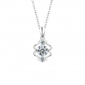 LMZJ089-莫桑鑽1克拉莫桑鑽項鍊