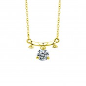 LMZJ089-莫桑鑽1克拉莫桑鑽項鍊