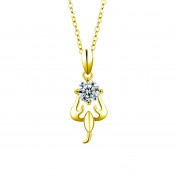 LMZJ089-莫桑鑽1克拉莫桑鑽項鍊