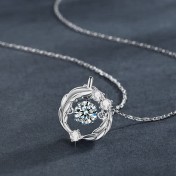 LMZJ091-莫桑鑽925銀項鍊