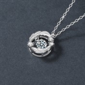 LMZJ091-莫桑鑽925銀項鍊