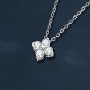 LMZJ092-莫桑鑽40分莫桑鑽（單顆3mm）項鍊