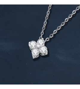 LMZJ092-莫桑鑽40分莫桑鑽（單顆3mm）項鍊