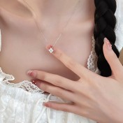 LMZJ092-莫桑鑽40分莫桑鑽（單顆3mm）項鍊