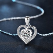 LMZJ093-莫桑鑽925銀項鍊