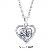 LMZJ093-莫桑鑽925銀項鍊