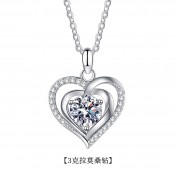 LMZJ093-莫桑鑽925銀項鍊