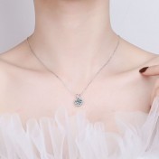 LMZJ094-莫桑鑽1克拉莫桑鑽項鍊