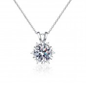 LMZJ094-莫桑鑽1克拉莫桑鑽項鍊