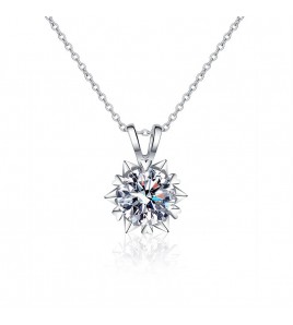 LMZJ094-莫桑鑽1克拉莫桑鑽項鍊