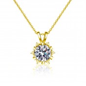 LMZJ094-莫桑鑽1克拉莫桑鑽項鍊